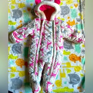 Baby Girl Snowsuit - 3-6 mos